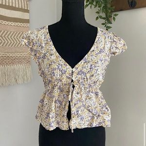 Lavender and yellow top
